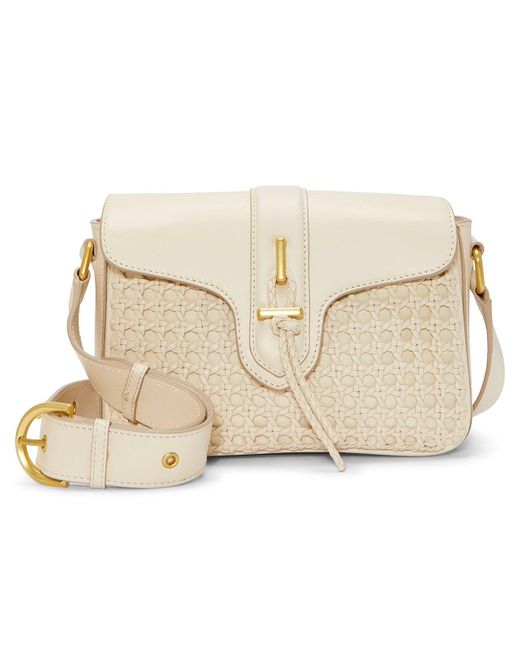 Vince Camuto Natural Maecy Leather Crossbody Bag