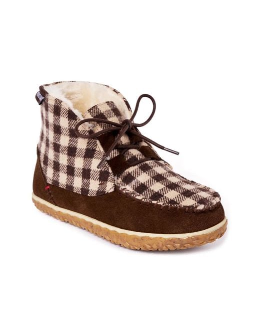 Minnetonka Brown Torrey Bootie Slipper