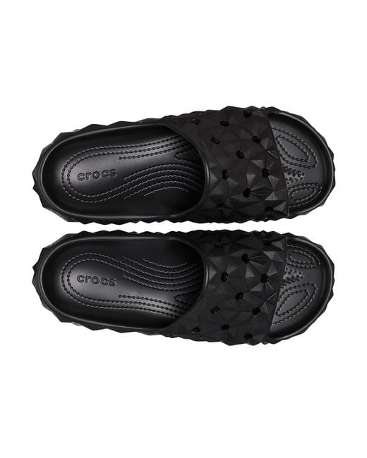 CROCSTM Black Classic Geometric Slide Sandal for men