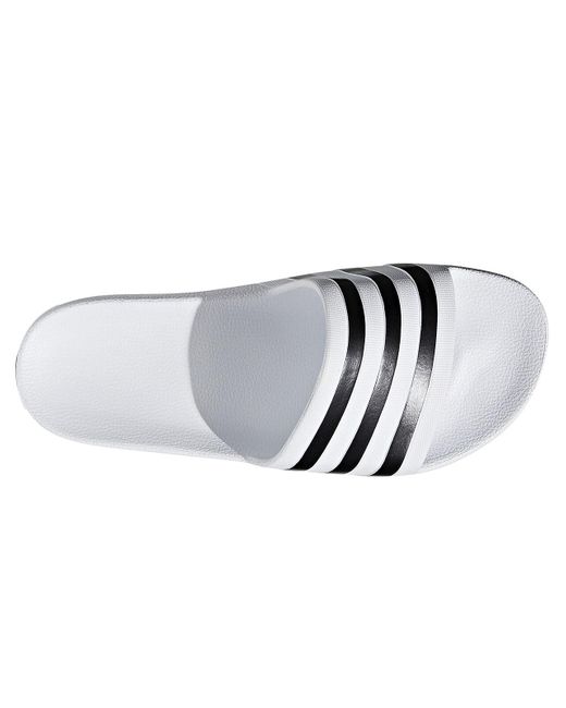 Adidas Black Adilette Aqua Slide Sandal for men