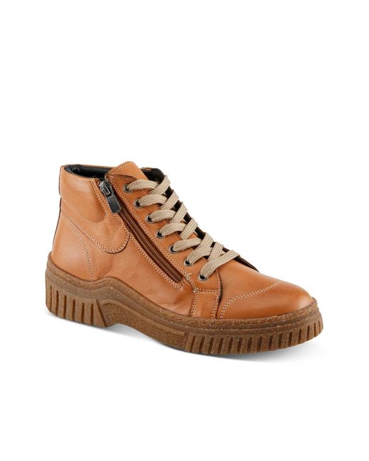 Spring Step Brown Loeva Bootie