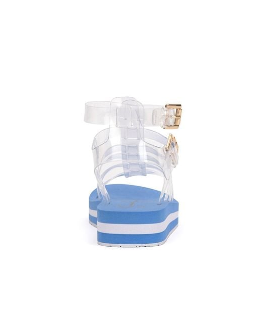 Jessica Simpson Blue Bimala Platform Sandal