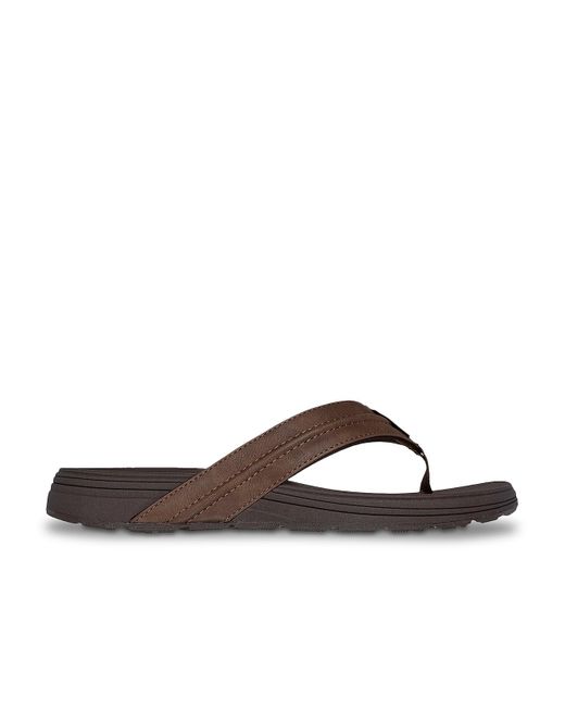 Skechers Brown Relaxed Fit Patino Marlee Flip Flop for men