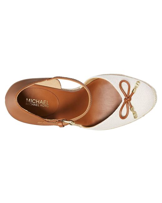 MICHAEL Michael Kors White Nori Wedge Sandal