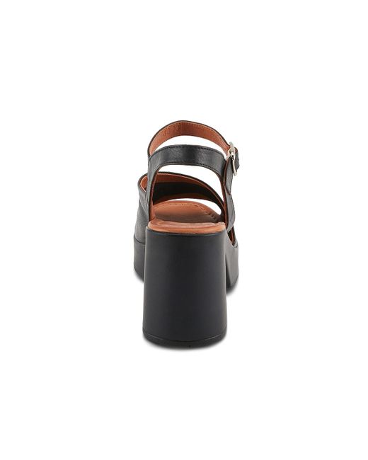 Spring Step Black Cello Platform Sandal