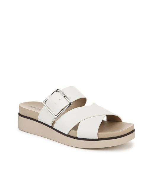 LifeStride Black Getaway Wedge Sandal
