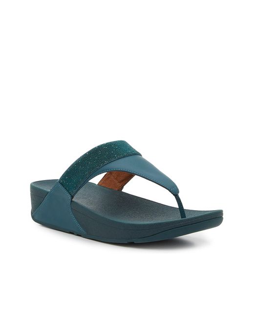 Fitflop Lulu Opul trim Wedge Sandal in Blue Lyst