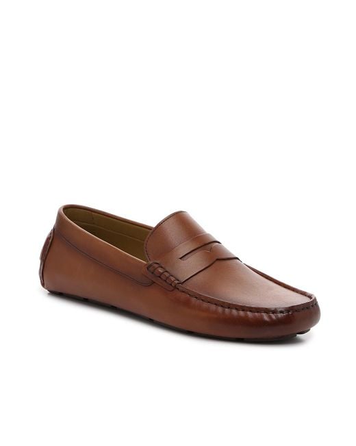 Vince Camuto Brown Esmail Driving Loafer for men