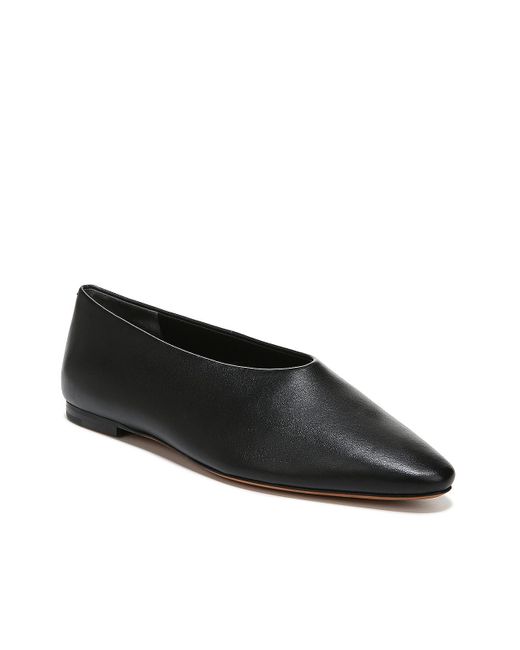 vince behati leather flat