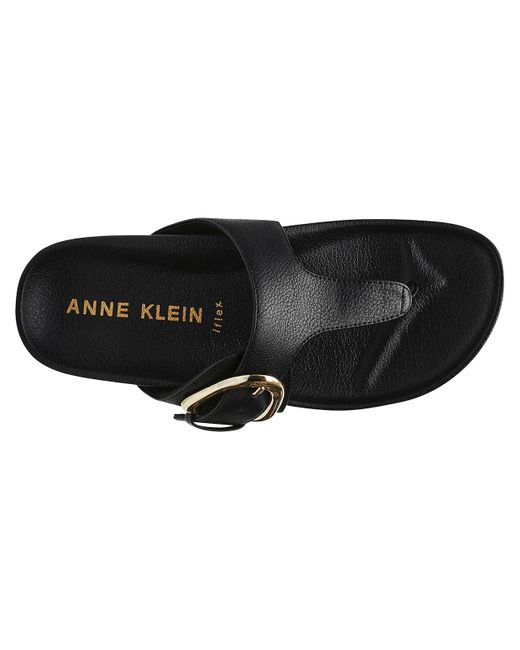 Anne Klein Black Dori Sandal