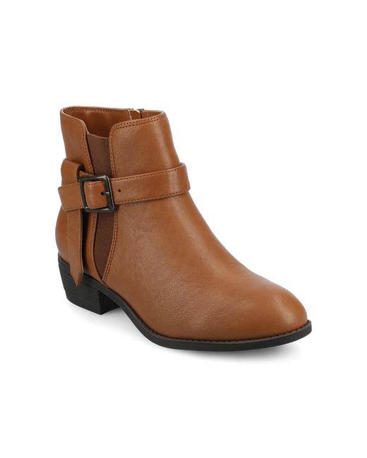Journee Collection Brown Devina Bootie