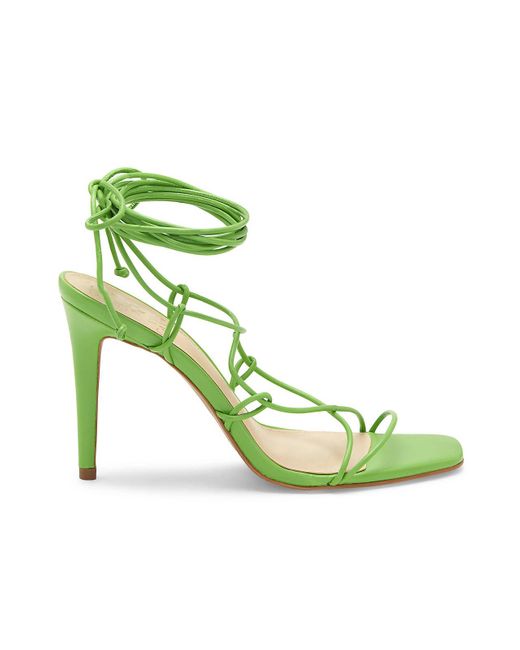 Prada Leather Bow Cork Wedge Sandals in Silver (argento-silver) | Lyst