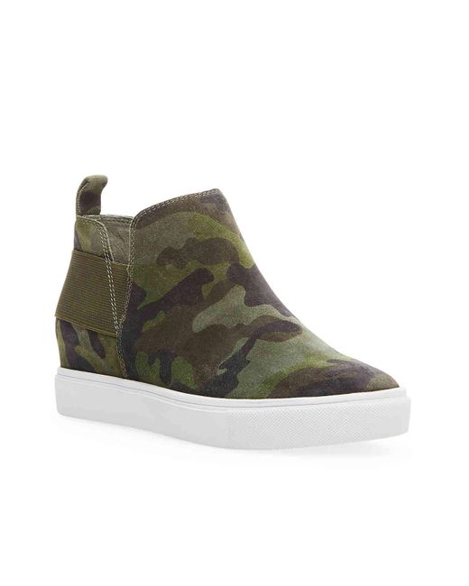 steve madden slip on sneakers olive green