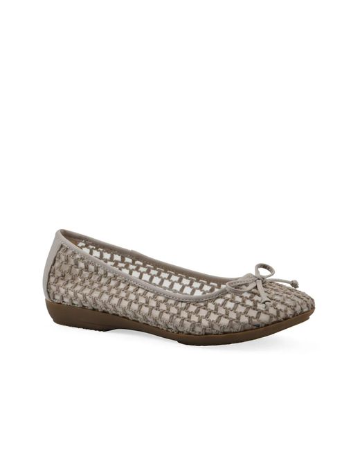 White Mountain Gray Chelcy Ballet Flat