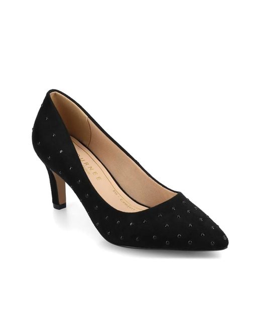 Journee Collection Black Scylee Pump