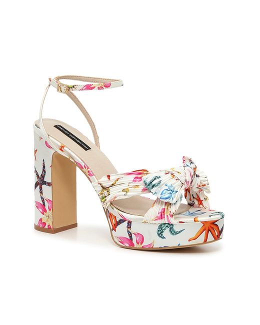 French Connection Hyacinth Platform Sandal in White | Lyst