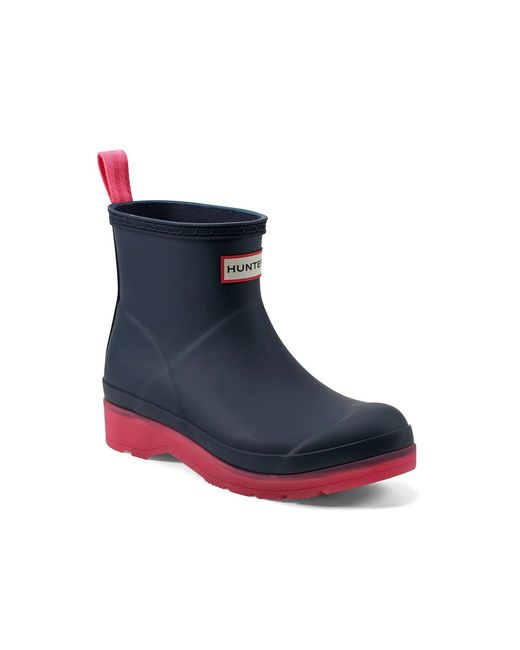 HUNTER Women's Blue Original Play Short Rain Boot