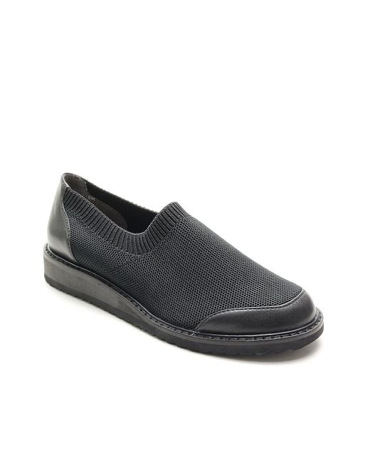 David Tate Leather Solano Walking Shoe in Black | Lyst