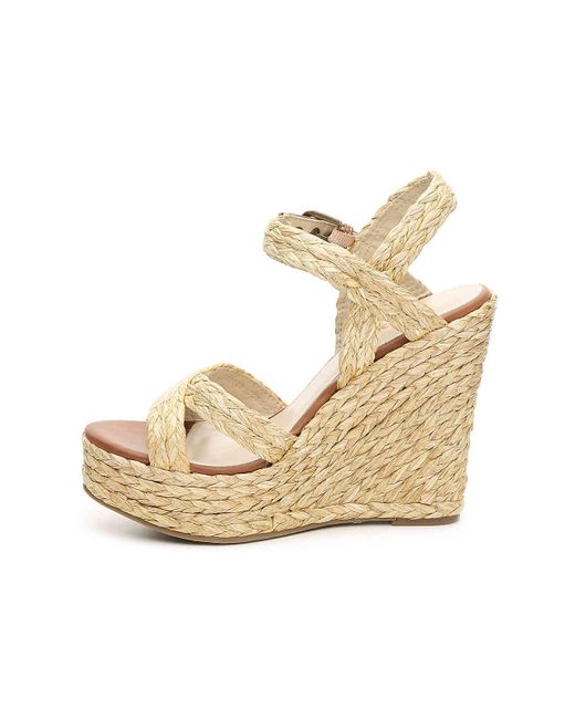 MIA Leila Espadrille Wedge Sandal in Light Brown (Brown) - Lyst