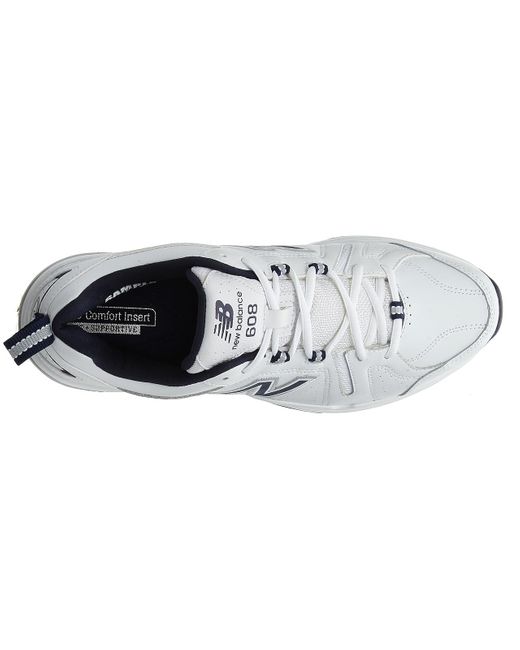 New Balance White 608 V5 Medium/X-Wide Walking Shoes for men