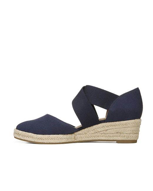 LifeStride Keaton Espadrille Wedge Shoes (Taupe Canvas) in 2021 | Espadrilles wedges 