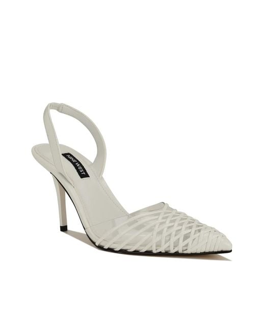 Nine West White Pemma Pump