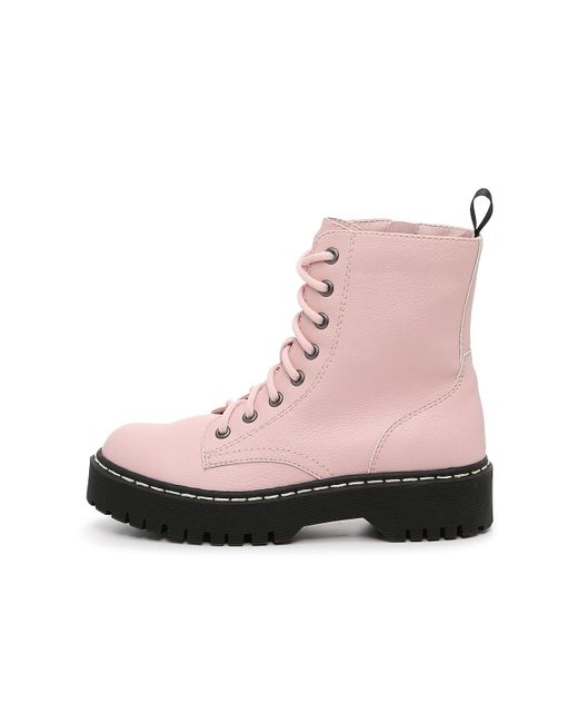 Mix No 6 Hollin Combat Boot in Pink | Lyst