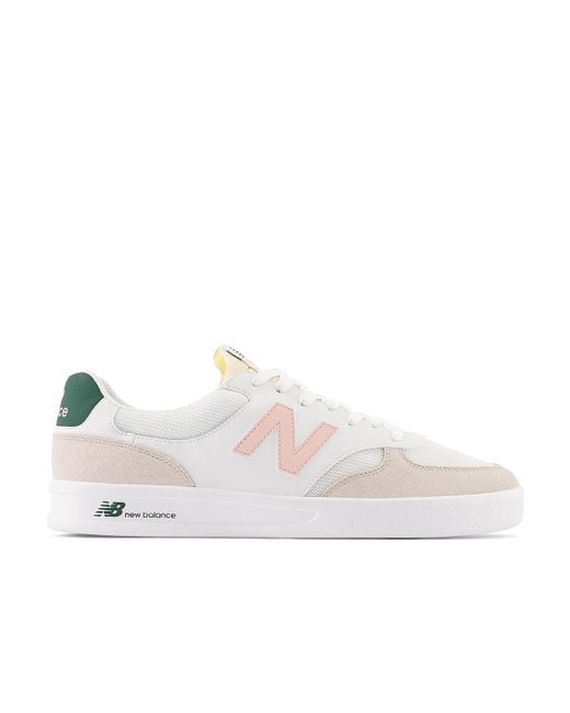 New Balance White Ct300 V3 Court Sneaker