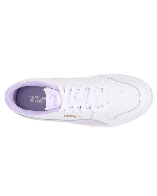 PUMA Carina Street Platform Sneaker in White | Lyst