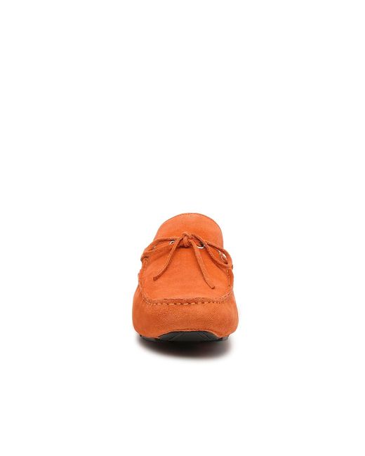 Mercanti Fiorentini Orange 7882 Moc Toe Driving Loafer for men