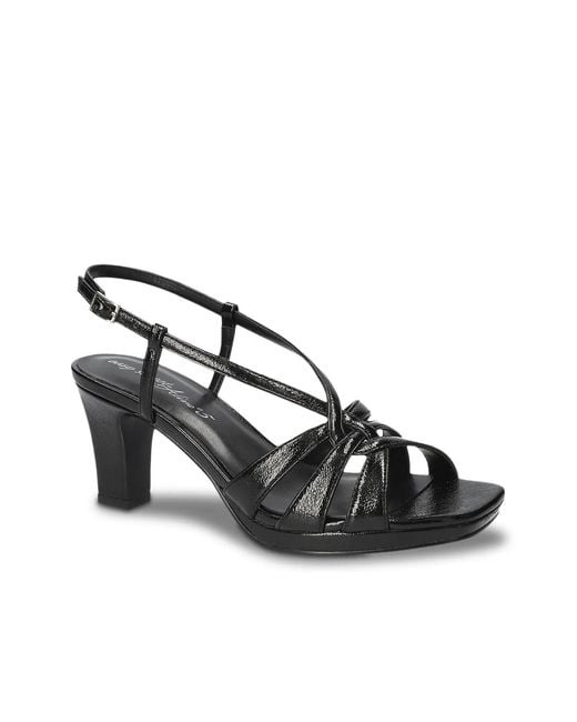 Easy Street Black Valorie Platform Sandal