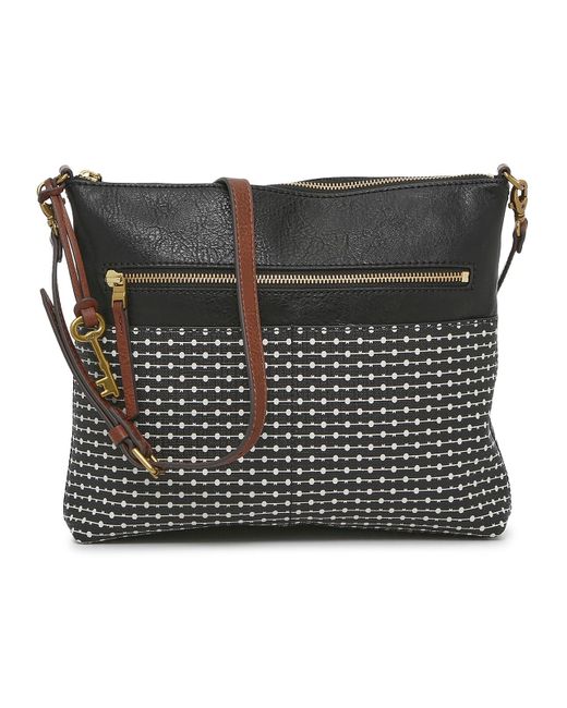 Fossil Fiona Large Crossbody Bag in Black Lyst