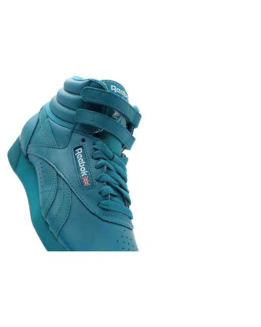 reebok freestyle hi blue