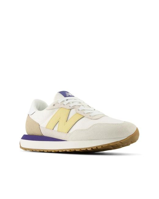 New Balance White 237 Sneaker