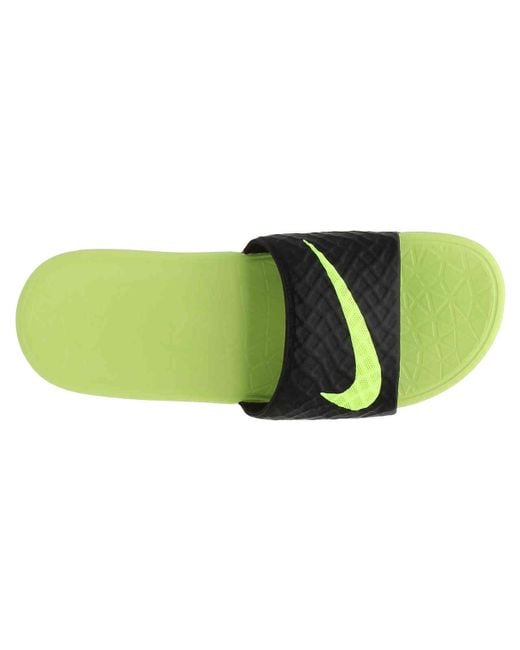 Nike Benassi Solarsoft 2 Slide Sandal in Green for Men | Lyst