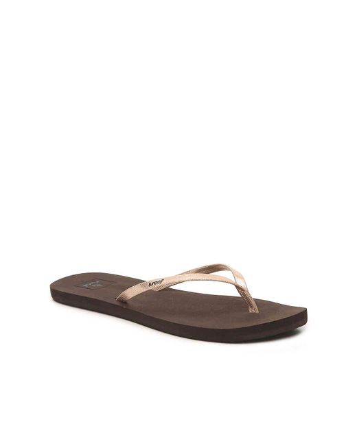 reef gold flip flops