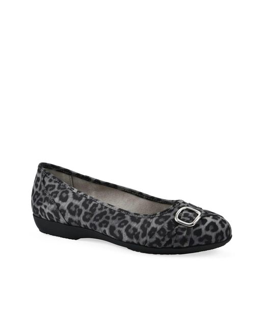 White Mountain Black Calming Ballet Flat