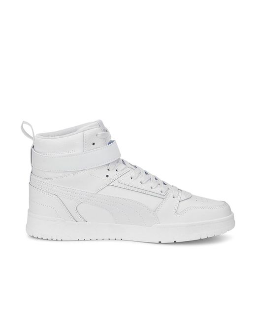 PUMA Leather Rbd Game Sneaker in White for Men | Lyst