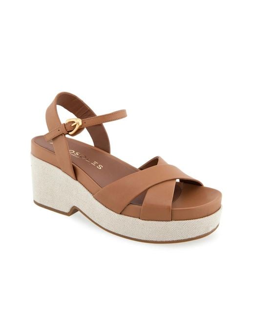 Aerosoles Women's Black Chabella Platform Sandal