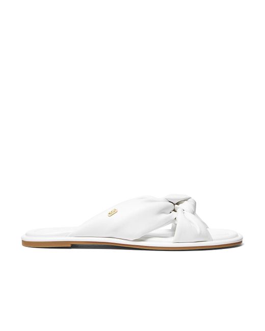 MICHAEL Michael Kors White Elena Sandal