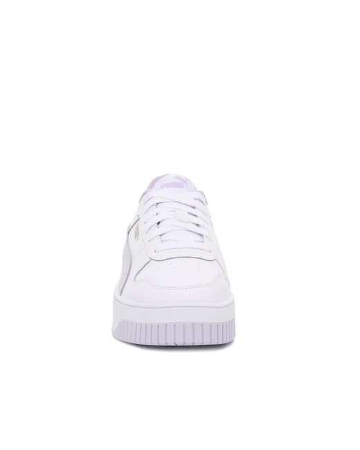 PUMA Carina Street Platform Sneaker in White | Lyst