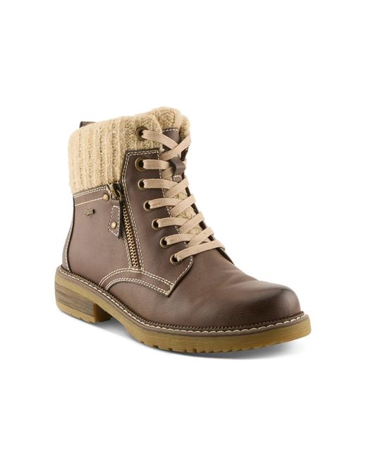 Spring Step Brown Khazera Bootie