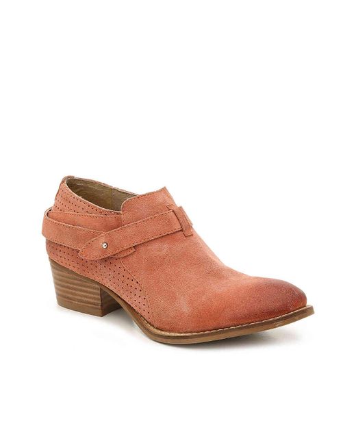 Charles David Suede Yesenia Bootie in Antique Pink (Brown) - Save 67% - Lyst