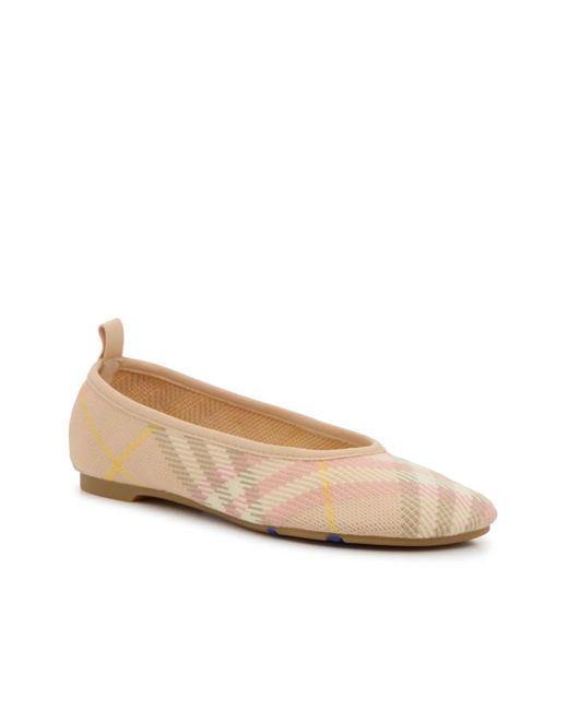 Burberry Natural Baby Knit Ballet Flat