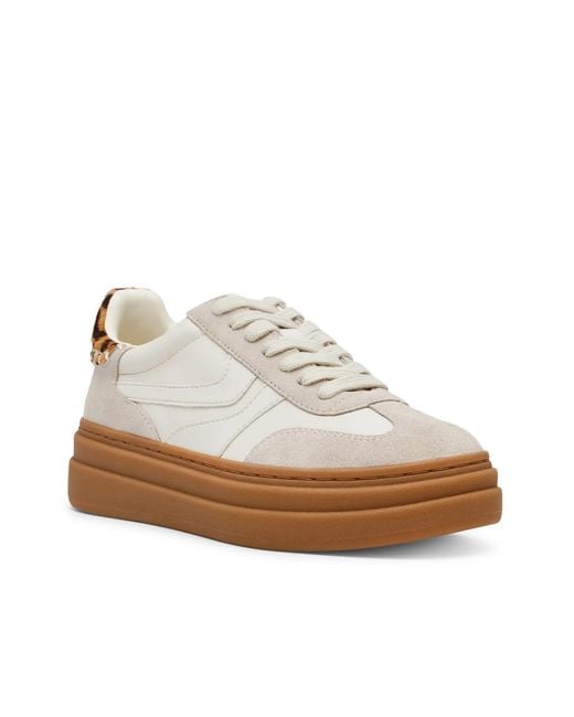 Steve Madden White Dodge Platform Sneaker