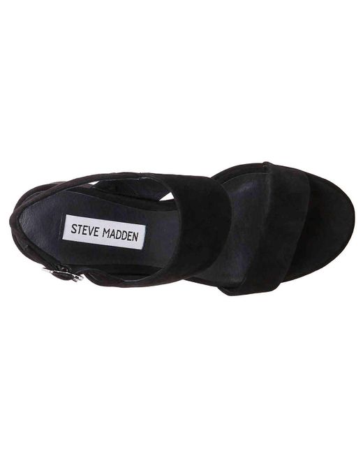 Steve Madden Reba Platform Sandal in Black | Lyst