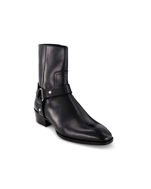 Anthony Veer Black Sloane Harness Boot for men