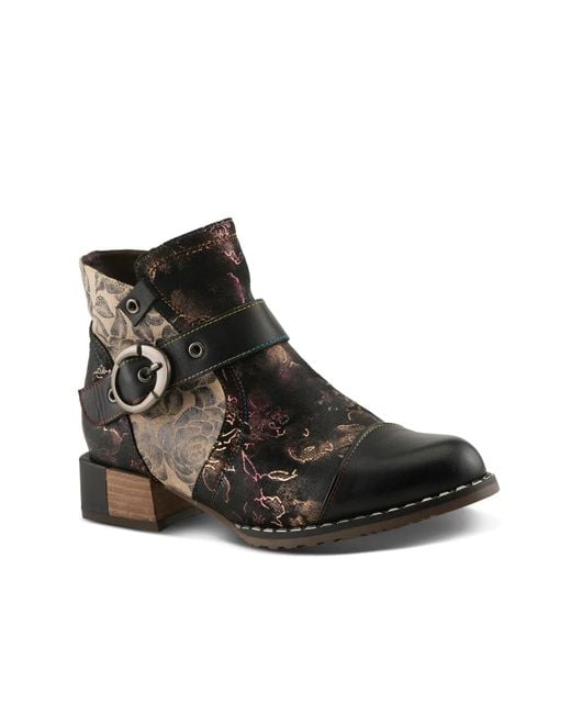 L'ARTISTE Black Sipperb Bootie