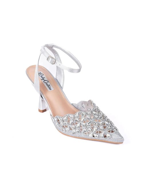Lady Couture White Sabrina Pump