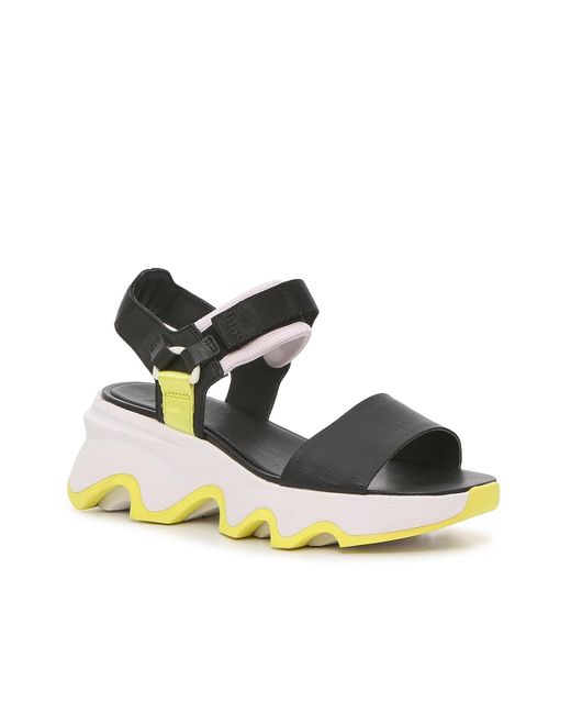 Sorel Sport Wedge Sandal in Black Lyst